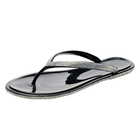 OJSFQUFP Women Shoes Casual Home Slippers for Woman Pillow Indoor Slippers Shower Shoes Indoor Slides Bathroom Sandals Office Slippers Black 40