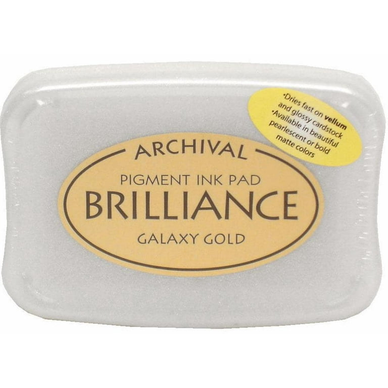 Brilliance Pigment Ink Pad-Pearlescent Galaxy Gold 