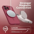 thumbnail image 4 of Magnetic for iPhone 13 Pro Max Case, [Compatible with MagSafe] [Full Camera Protection] Shockproof Protective Slim Translucent Matte Phone Case for iPhone 13 Pro Max 6.7'', Rose Red, 4 of 14