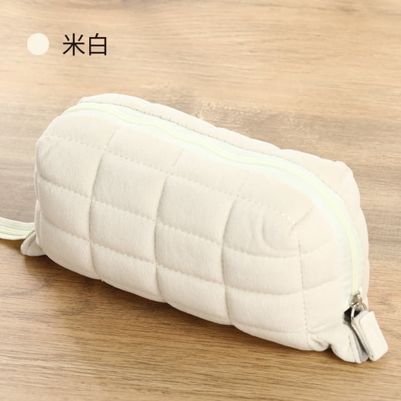 Plush Pillow Bag Large Capacity Stationery Pen Bag Storage Pencil Case Pencil Case Soft Flat Stall Pencil Bag