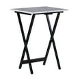 thumbnail image 5 of Linon 43001WHTSET-01-AS Tray Table Set 15.75" D x 18.9" W x 26.38" H White, 5 of 5