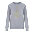 thumbnail image 6 of SDNall Womens Christmas Print Crewneck Sweatshirt Loose Fit Long Sleeve Pullover, 6 of 6