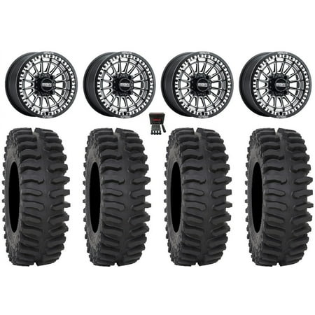 MetalFX Delta Bdlk CC 15 Wheels Bk 33 XT400 Tires Polaris RZR XP 1000 / PRO XP / Ranger XP 900/1000