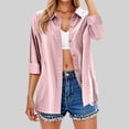thumbnail image 2 of CAIXIA Women's Casual Long Sleeve Cardigan Shirt for Everyday Wear Versatile Spring Summer Fall Blouse Ideal with Jeans and Relaxed Pants Spring Tops For Women,RD3, 2 of 5