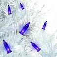 thumbnail image 3 of (3 pack) 50-Count Purple LED Mini Christmas Lights with White Wire, 11', Holiday Time, 3 of 7
