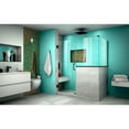 thumbnail image 5 of DreamLine Unidoor Plus 59 in. W x 30 3/8 in. D x 72 in. H Frameless Hinged Shower Enclosure in Satin Black, 5 of 11