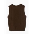 thumbnail image 3 of Women's Sweater Vests Cable Knitted Sleeveless Vest Sweaters V Neck Knitwear Tank Pullover Cogild, 3 of 6