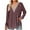 Purple, variant on qucoqpe Womens Long Sleeve Tops Pullover Casual Solid Loose Fit Lace V-Neck Contrast Split Tunics
