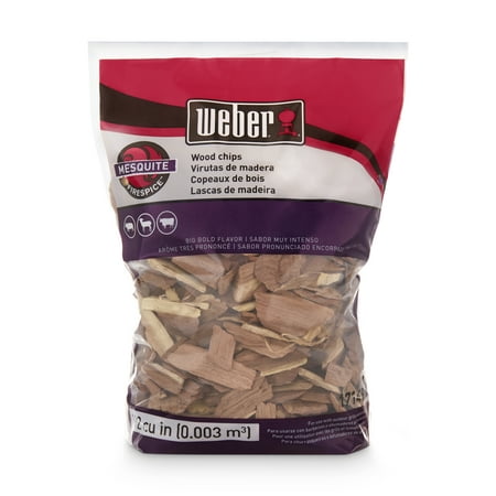 Weber Mesquite Wood Chips, 192 Cu. In. bag