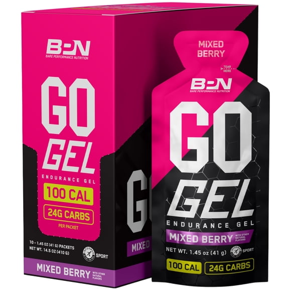 Gel de resistencia BARE PERFORMANCE NUTRITION BPN Go, 10 paquetes