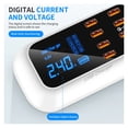 thumbnail image 3 of Quick Charge 3.0 Smart USB Type C Charger Phone USB Charger Fast Charging Desktop Socket Adapter Station Led Display ,Universal Compatibility, 3 of 7