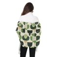 thumbnail image 4 of FORMRS Womens Scarf Winter Soft Long Big Warm Shawls Wrap Tassel Scarves, Green Circle, 4 of 9