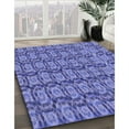 thumbnail image 3 of Ahgly Company Machine Washable Indoor Square Transitional Purple Mimosa Purple Area Rugs, 6' Square, 3 of 7