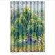 thumbnail image 1 of ABPHQTO Cortina de ducha con diseño de sauce llorón en flor Cortina de ducha impermeable 120x180 cm, 1 of 2