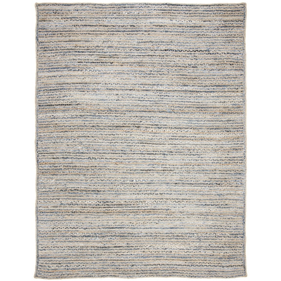 SAFAVIEH Cape Cod Andrina Geometric Area Rug, Natural/Blue, 11' x 15'