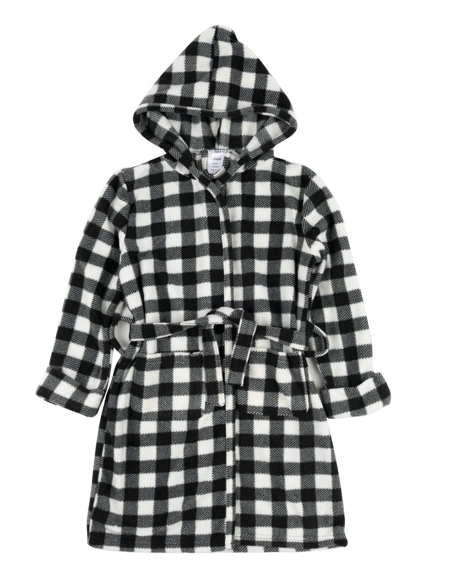 2 Toddler-14 Years Leveret Kids Robe Boys Hooded Fleece Sleep Robe Bathrobe Variety of Colors