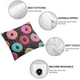 thumbnail image 4 of COMIO  Pillow Covers Set of 2, Donut Decorative Throw Pillow Covers Donut Pattern Pillowcase Farmhouse Cushion Cases for Sofa Couch Outdoor Home Decorations, 4 of 6
