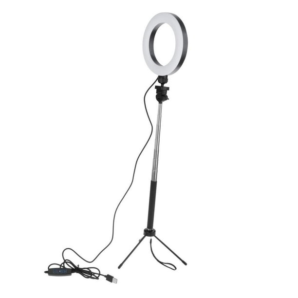 De Luz LED Selfie De 6 "para Transmisión / Maquillaje / Soporte Para Teléfono Con Soporte Para Trípode Sunnimix Luz de anillo autofoto regulable