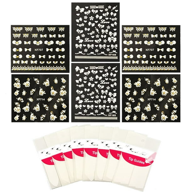 Wrapables® Nail Art Kit - Flowers & Bows Nail Art Stickers Nail Decals & Nail Art Stencils Nail Guides Wrapables® Nail Art Kit - Flowers & Bows Nail Art Stickers Nail Decals & Nail Art Stencils Nail Guides
