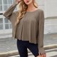 thumbnail image 4 of Karight Open Back Tops for Women Long Sleeve Athletic Shirts Backless Gym Yoga Workout T-Shirt Trendy Blouses with Thumb Hole, 4 of 9