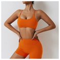 thumbnail image 3 of Conjuntos de entrenamiento for mujeres 2 piezas de talle alto sin costuras con sujetador deportivo acolchado conjuntos de ropa de gimnasio, 3 of 7