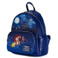 thumbnail image 3 of Mochila pequeña Loungefly Disney La Sirenita Ariel Fireworks, color azul oscuro, para estudiantes, con dibujos animados, para niñas, regalo, 3 of 5