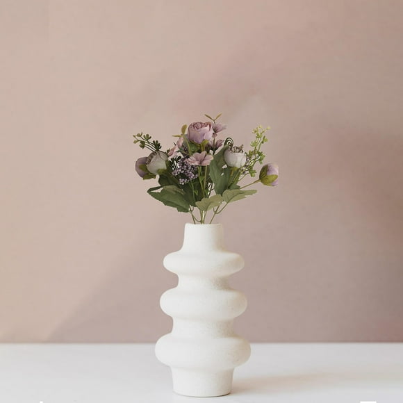 Home Improvement Simulation Flower Bouquet Silk Flowers Home Living Room Bedroom Desktop Arrangement Fake Flowers Vintage 5 Fork Simulation Rouge Rose Flower Home Essentials