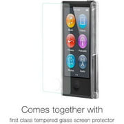 Tranesca Ultra Slim Protective Case for iPod Nano 7&8th Generation with Premium Tempered Glass Screen