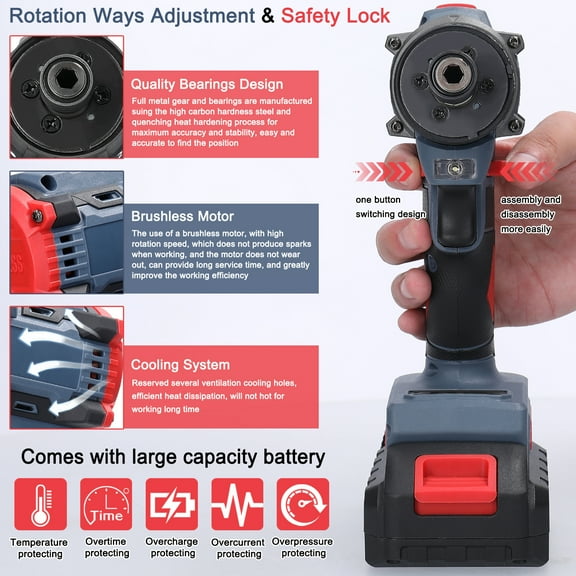 Electric screwdriver,55nm 21v 21v Motor Driver Appliances Furniture Screw Driver Dsfen Mewmewcat