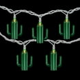 thumbnail image 4 of Northlight Green Cactus Patio Light Set - 6' White Wire - 10ct, 4 of 7
