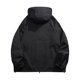 thumbnail image 3 of Autumn New Men's Loose Colored Hooded Jacket Charge Coat Cardigan Coat 4XL, 3 of 3