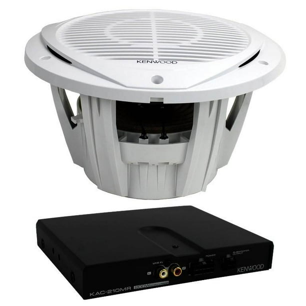 Kenwood PWD250MRW 10" Marine Subwoofer and Amp Package