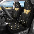 thumbnail image 2 of POLERO Butterfly and Moon Pattern Polyester Auto Front Seat Cushion Breathable, Washable Car Accessories Protectors for Man, Set of 2 Front Seat Cover, 2 of 13
