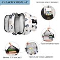 thumbnail image 3 of FORMRS Unisex School Backpack 17" Student Travel Bag with Laptop Compartment, Black Cat Paw, 3 of 7