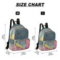 thumbnail image 3 of JIALIOU Mini Backpack Purse for Women Quilted Casual Daypack Small Travel Shoulder Bag, Gray Cat Hiding under Blanket, 3 of 7
