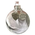 thumbnail image 2 of 2024 Personalized Clear Christmas Memorial Ornament Feather Ball, A Piece of My Heart is in Heaven,Christmas Tree Remembrance Hanging Pendant 5cm, 2 of 4