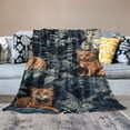 thumbnail image 2 of Autua Cute Cat Warm Lightweight Blanket Soft Fleece Throw Blanket Living Rooms Sofa Decor Cow Gifts All Seasons Plush Blankets for All Seasons Mother's Day 40x50in, 2 of 6