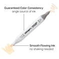 thumbnail image 6 of KINGART® PRO Double-Ended Art Alcohol Markers, 12 Neutral Palette Colors with Both Fine & Chisel Tips and Superior Blendability, 6 of 11