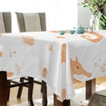 thumbnail image 5 of Yayeee Tablecloths 60" x 120" Rectangle Wrinkle Resistant Party Table Cover, White Seahorse, 5 of 8
