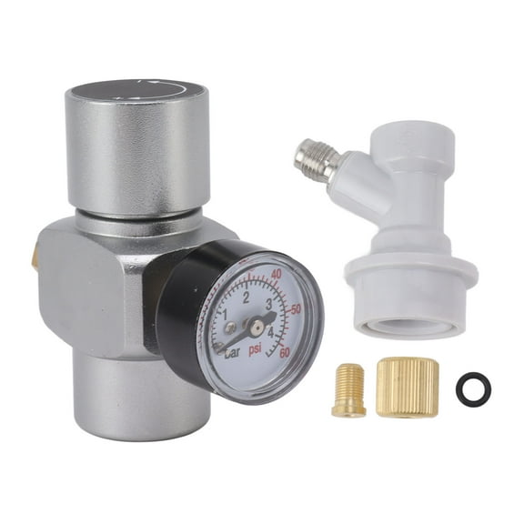 Stainless Steel Water Pressure Regulator, 0,60 PSI For Home Brewing  Hose Use