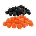 thumbnail image 1 of 200 piezas de bolas pequeñas mullidas pompones decoraciones pompón bolas artesanales color negro y naranja accesorios de bricolaje decoración de fiest Macarena Hacer pompones, 1 of 8