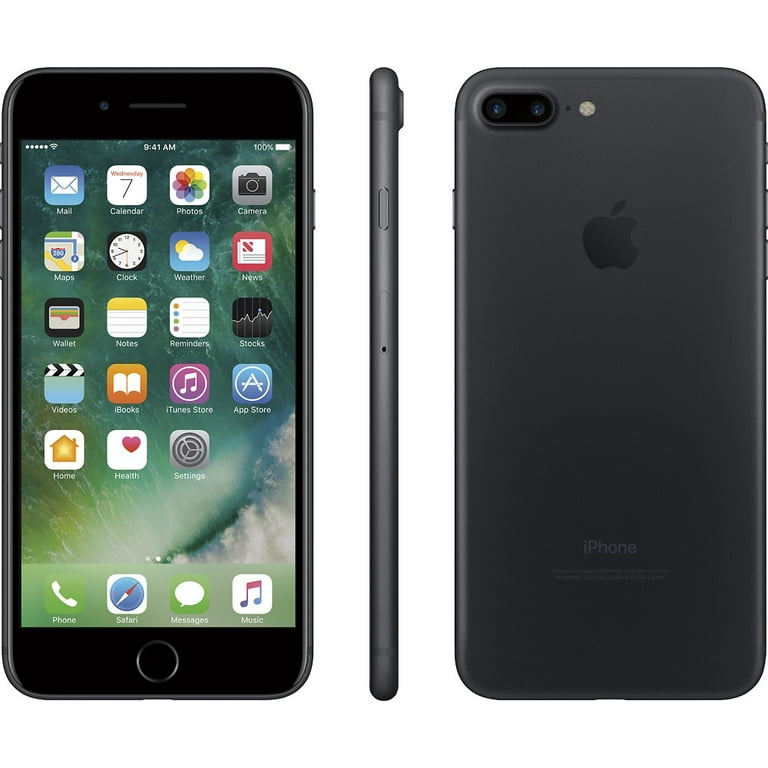 Apple iPhone 7 Plus 32GB GSM Unlocked - Black (Used) with LiquidNano Screen  Protector