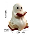 thumbnail image 2 of Cute Ghost Pumpkin Skull Glow Lamp Halloween Ornament – Handcrafted Resin Tabletop Light – Festive Vintage Halloween Decor for Fireplace Counter Halloween Party Decorations, 2 of 6