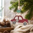 thumbnail image 4 of Qjidjing Christmas Wooden Car Craft Accessory Decorations for Christmas Tree Ornaments, Car Interior, Indoor Home Party, 4 of 6