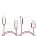 thumbnail image 1 of 1M Magnetic Nylon Braided USB Cable Charger for Various Port Smart Phone （type-c）Pink, 1 of 8