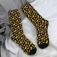 thumbnail image 7 of Banana Print Stockings Funny Fruit Custom Funny Socks Autumn Anti-Slip Socks Women Men Run, 7 of 7