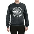 thumbnail image 2 of Wild Bobby, Uncle Man Myth Legend Funny Dad Uncle Papa Granpa Dad Gift, Father's Day, Unisex Crewneck Graphic Sweatshirt, Heather Black, 3X-Large, 2 of 4