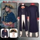 thumbnail image 2 of Disfraz de fantasía de Napoleón para hombre adulto, disfraz medieval, conjunto de uniforme, sombrero de Napoleón, trajes de juego de rol, traje de carnaval de Halloween, 2 of 5