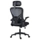 thumbnail image 4 of Silla de Oficina Flux Base EC343HR, Reposabrazos Abatibles, Soporta hasta 100Kg, Color Negro, 4 of 4
