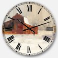 thumbnail image 1 of Designart « l'Hiver dans les Granges » Horloge Murale de Style Ferme, 1 of 4